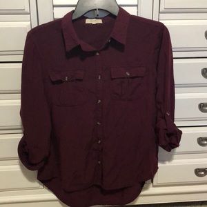 Burgundy shirt